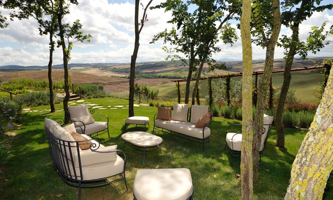 Gardens with comfortable sitting area